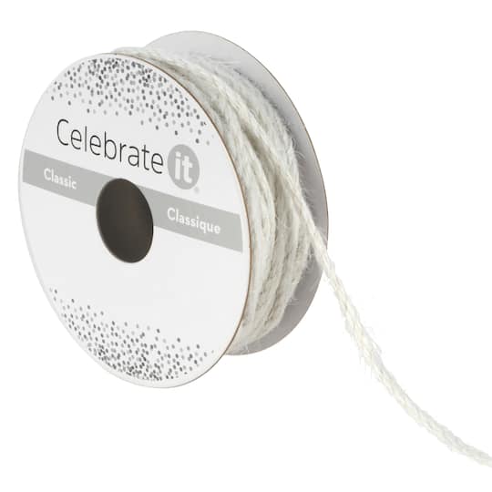 0.11" x 10yd. Jute Trim Ribbon by Celebrate It®